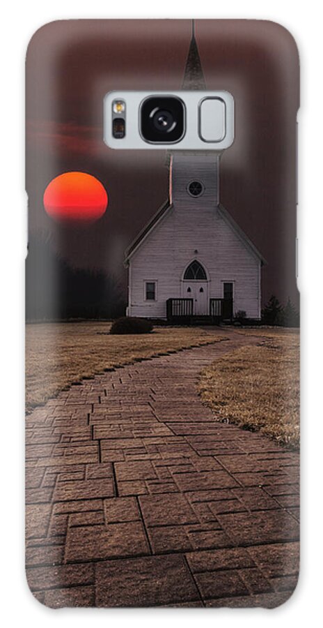 Church Galaxy Case featuring the photograph Fort Belmont Sunset by Aaron J Groen
