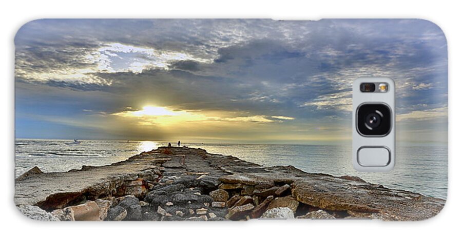Pier Side Of Fort Pierce Galaxy Case featuring the photograph Fort Pierce by Mina Isaac