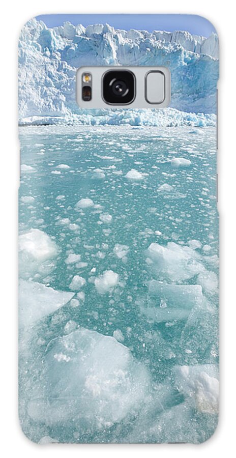 00345961 Galaxy Case featuring the photograph Fortuna Glacier Descending To Antarctic by 