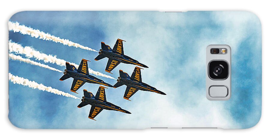 �2012 James David Phenicie Galaxy Case featuring the photograph Four Blue Angels by James David Phenicie