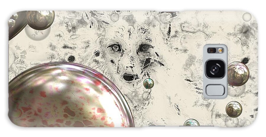 Fox Galaxy Case featuring the photograph Fox Bubbles by Claire Bull
