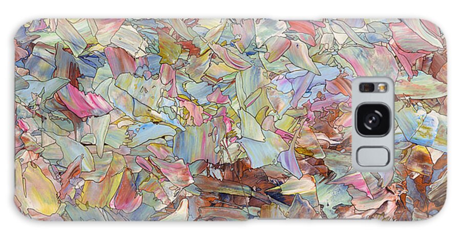 Abstract Galaxy Case featuring the painting Fragmented Hill by James W Johnson