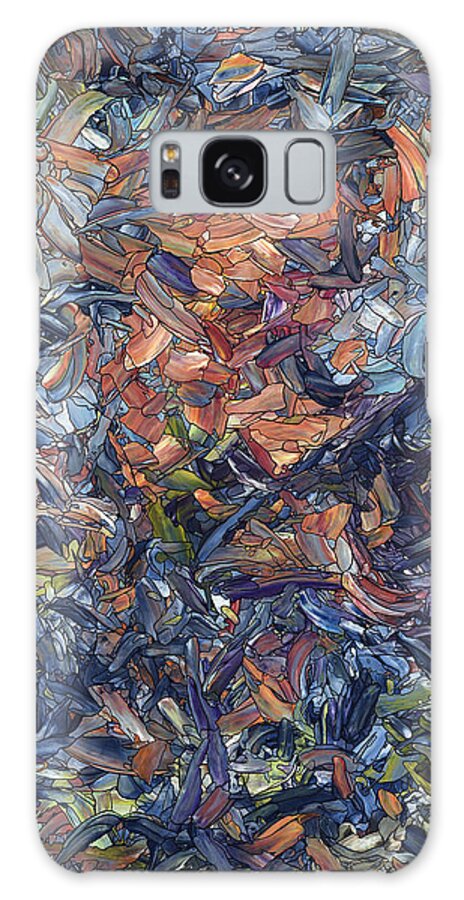 Abstract Galaxy Case featuring the painting Fragmented Man by James W Johnson