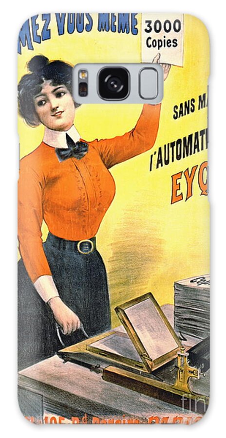 French Copier Ad 1899 Galaxy Case featuring the photograph French Copier Ad 1899 by Padre Art
