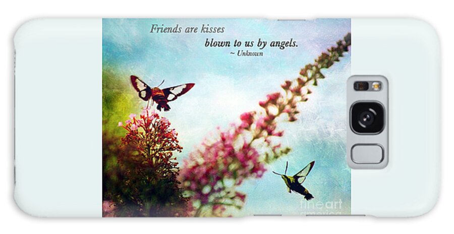 Hummingbird Moth Galaxy Case featuring the photograph Friends Are ..... by Kerri Farley