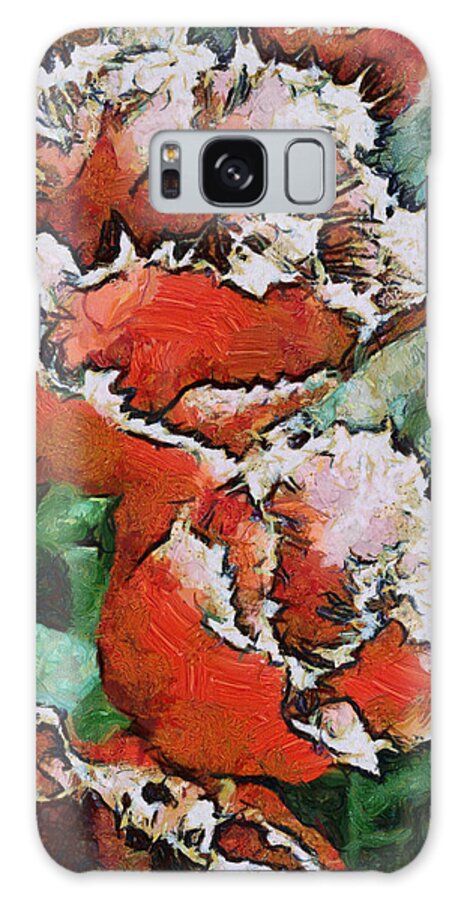 Flora Galaxy S8 Case featuring the photograph Fringed Tulips by Gerry Bates