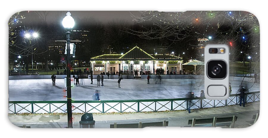 Activity Galaxy Case featuring the photograph Frog Pond Ice Skating Rink in Boston Commons by Juli Scalzi