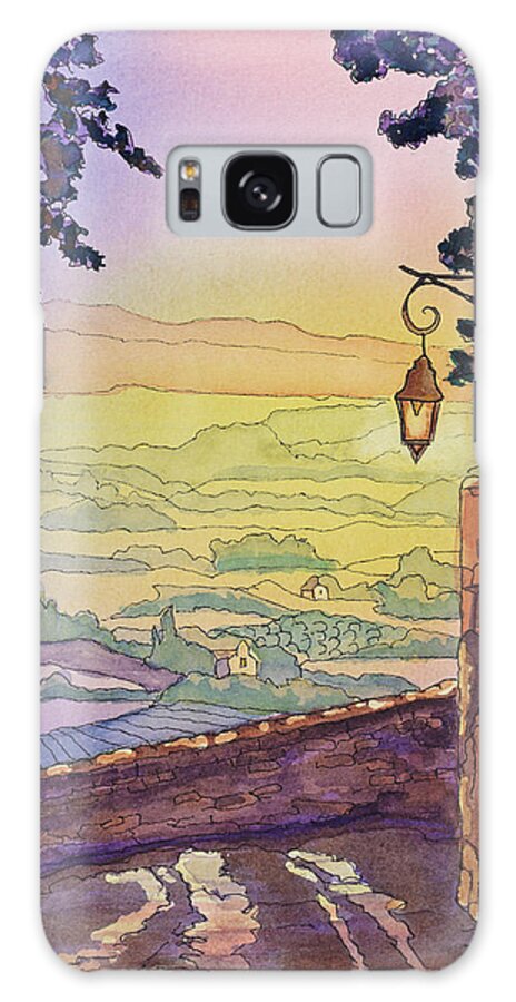 Gordes Galaxy Case featuring the painting From A Distance by Dale Bernard