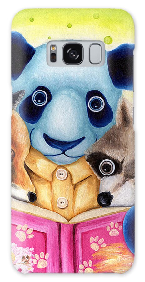 Panda Illustration Galaxy Case featuring the painting From Okin the Panda illustration 10 by Hiroko Sakai