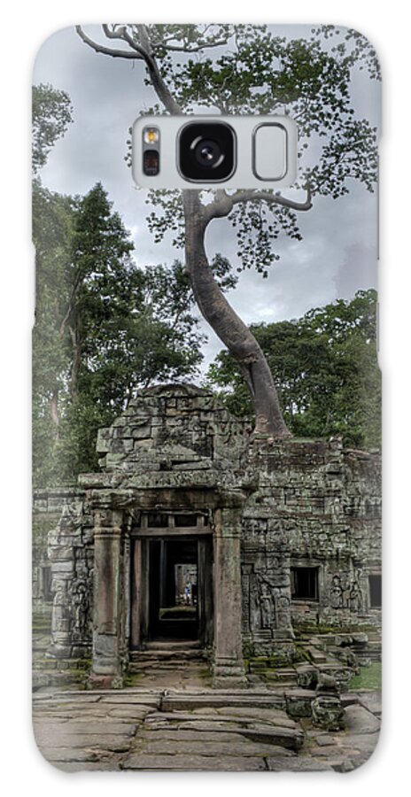 Angkor Wat Temples Galaxy Case featuring the photograph Front View Tree Top by James Wheeler