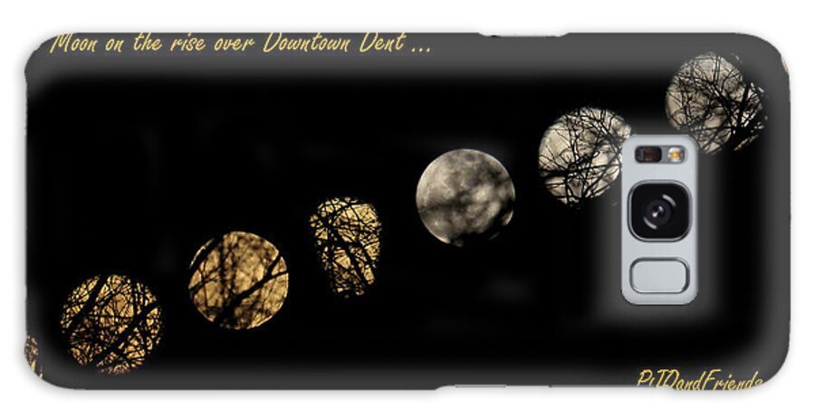 Full Snow Moon Rising 2015 Galaxy Case featuring the photograph Full Snow Moon Rising 1 by PJQandFriends Photography