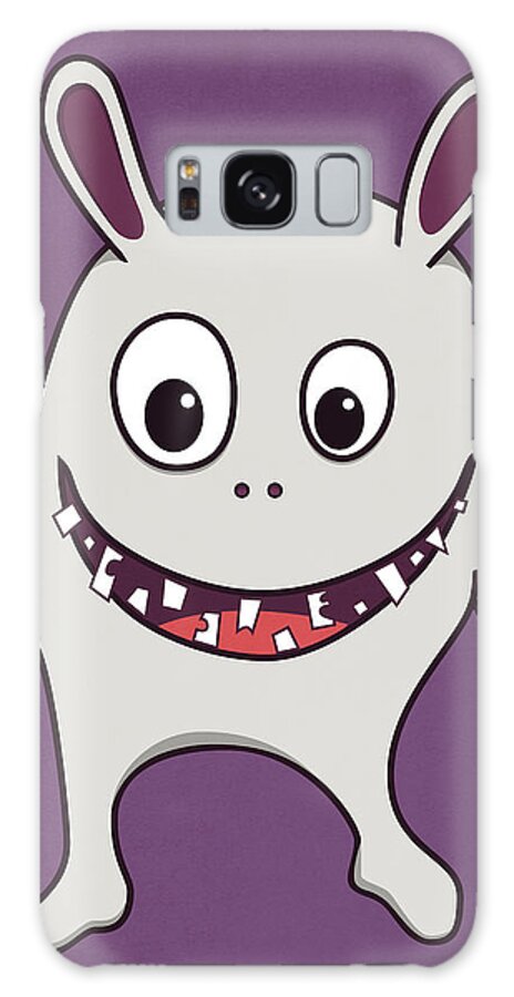 Funny Galaxy Case featuring the digital art Funny Crazy Happy Monster by Boriana Giormova