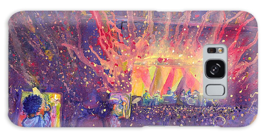 Galactic Galaxy Case featuring the painting Galactic at ARISE Music Festival by David Sockrider