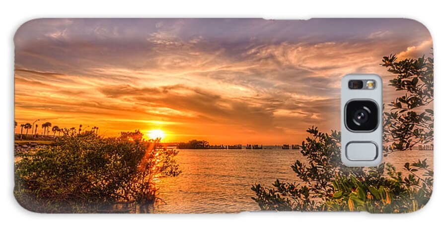 Oceanside Galaxy Case featuring the photograph Gandy Sunset by Marvin Spates