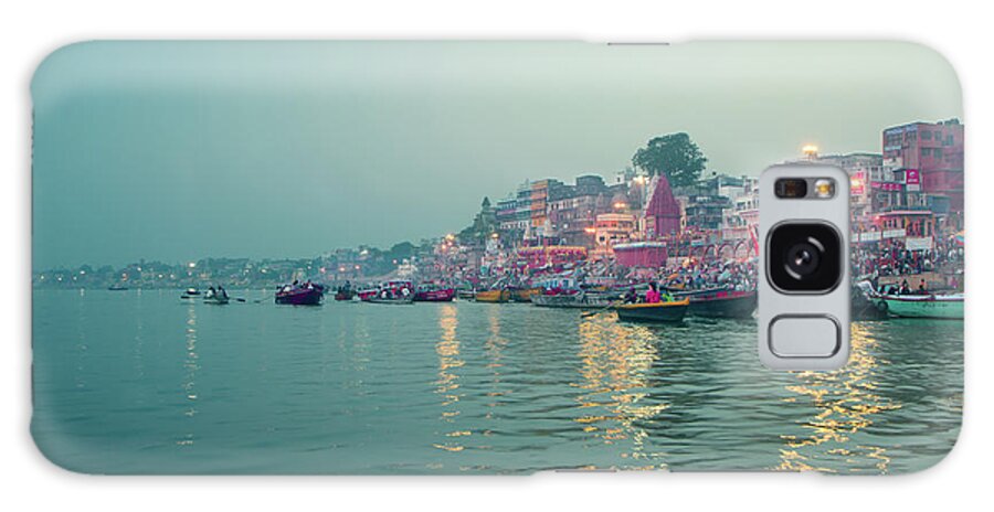 Tranquility Galaxy Case featuring the photograph Ganga River, Varanasi by Enn Li  Photography