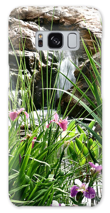 Waterfall Galaxy S8 Case featuring the photograph Garden Waterfall by Pattie Calfy