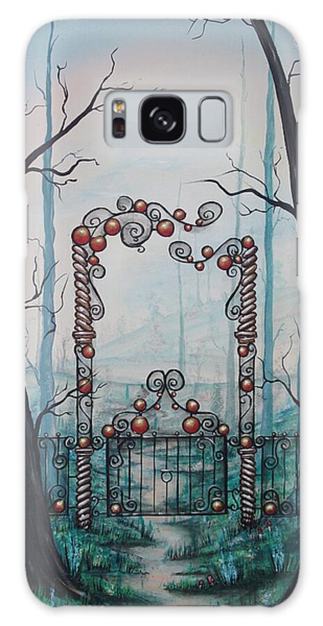Forest Galaxy Case featuring the painting Gate Of Dreams by Krystyna Spink