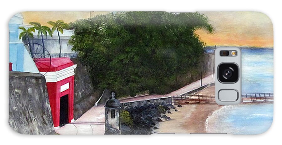 Puerto Rico Galaxy Case featuring the painting Gate to Old San Juan by Gloria E Barreto-Rodriguez