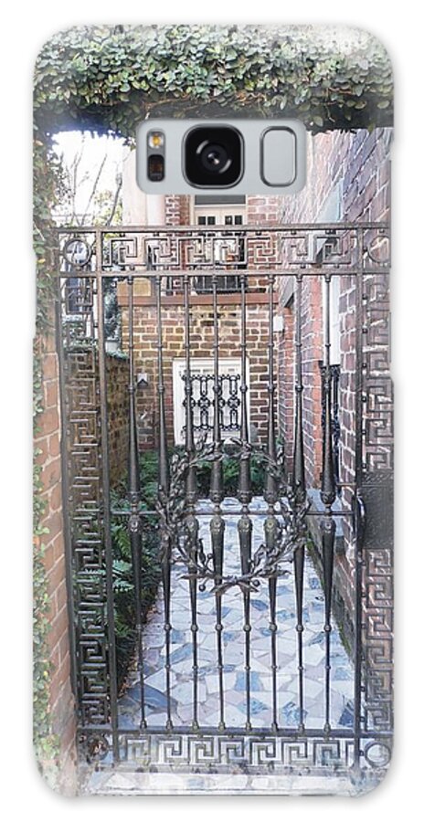 Courtyard Galaxy S8 Case featuring the photograph Gated Courtyard by Joe Duket