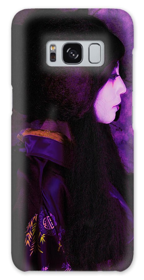 Geisha Galaxy S8 Case featuring the photograph Geisha in purple and pink by Jeff Burgess