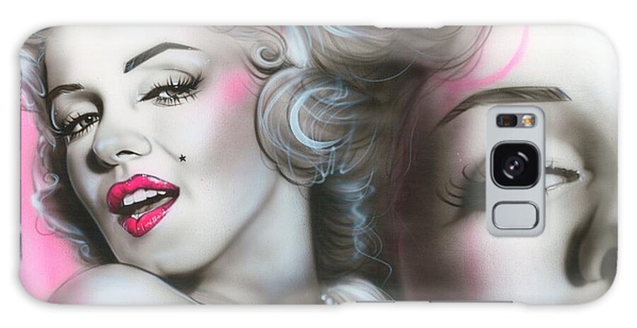 Marilyn Monroe Galaxy Case featuring the painting Gentlemen Prefer Blondes by Christian Chapman Art