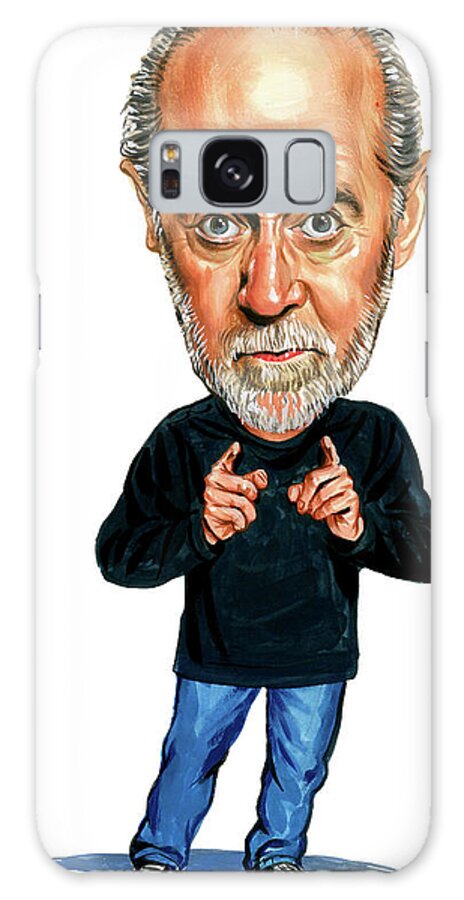George Carlin Galaxy Case featuring the painting George Carlin by Art 