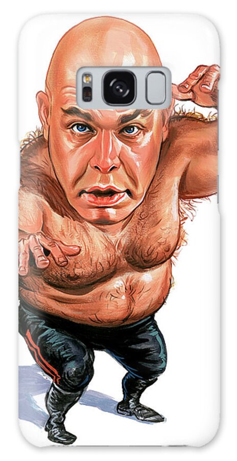 George The Animal Steele Galaxy Case featuring the painting George The Animal Steele by Art 