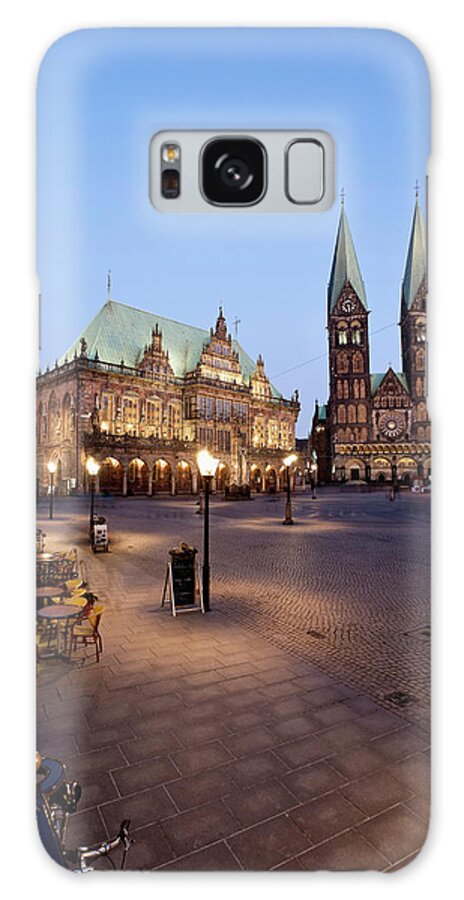 Tranquility Galaxy Case featuring the photograph Germany, Bremen, View Of Town Hall At by Westend61