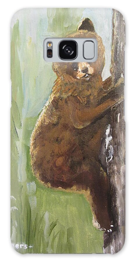 Animal Galaxy Case featuring the painting Get Away Bear by Dody Rogers