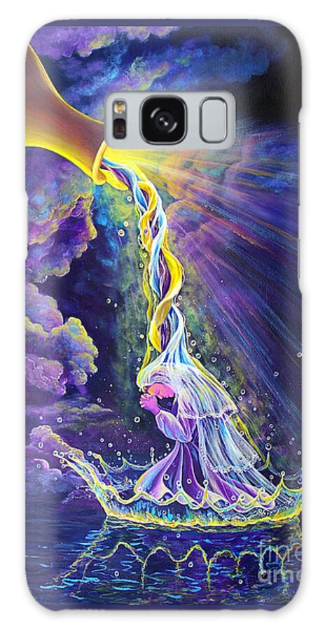 Prophetic Galaxy Case featuring the painting Get Ready by Nancy Cupp