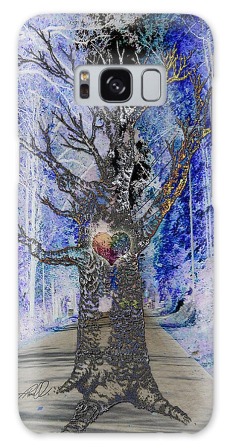 Ghost Galaxy Case featuring the photograph Ghost Tree with Heart by Tanya Hamell