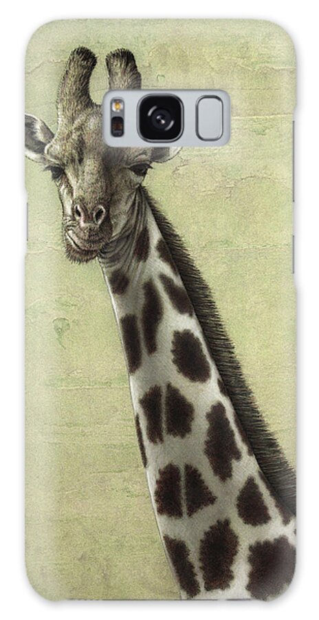 Giraffe Galaxy Case featuring the painting Giraffe by James W Johnson