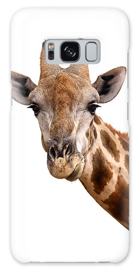 Giraffe Galaxy Case featuring the photograph Giraffe portrait by Johan Swanepoel