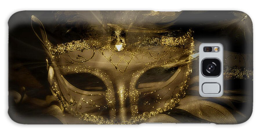 Gold Galaxy Case featuring the photograph Gold in the Mask by Amanda Eberly