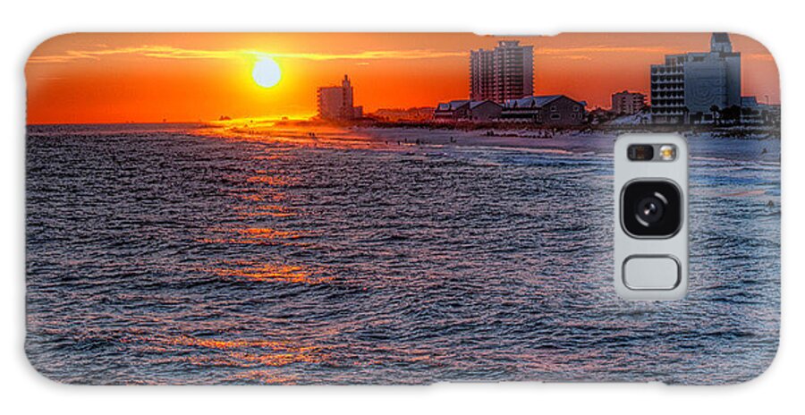 Tim Stanley Photography Galaxy Case featuring the photograph Gold Over the Beach by Tim Stanley