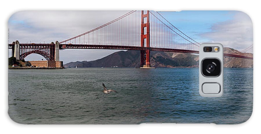 Photography Galaxy Case featuring the photograph Golden Gate Bridge Across The San by Panoramic Images