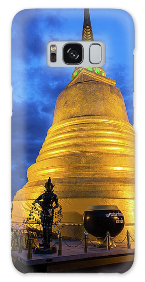 Thai Culture Galaxy Case featuring the photograph Golden Mount Stupa - Bangkok by @ Didier Marti