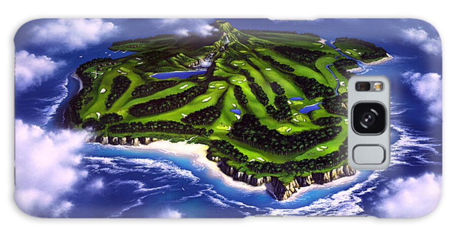 Golf Galaxy Case featuring the painting Golfer's Paradise by Jerry LoFaro