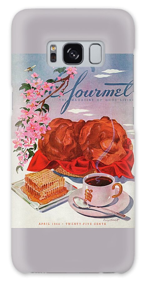 Gourmet Cover Illustration Of A Basket Of Popovers Galaxy Case