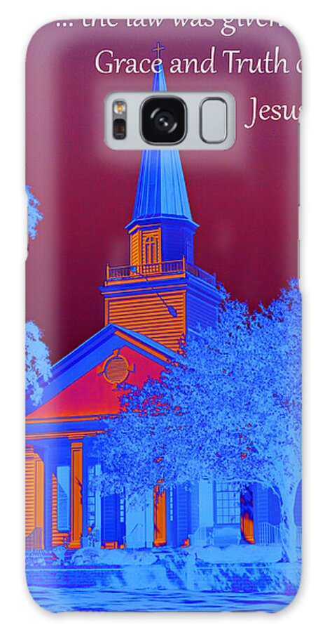 Scripture Art Galaxy Case featuring the photograph Grace and Truth by Bill Barber