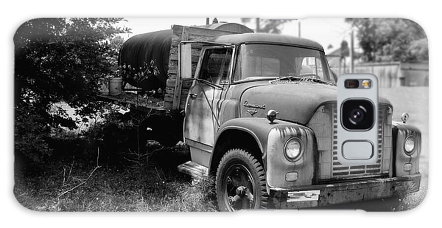 Black And White Galaxy Case featuring the photograph Grampa's Trucks by George DeLisle