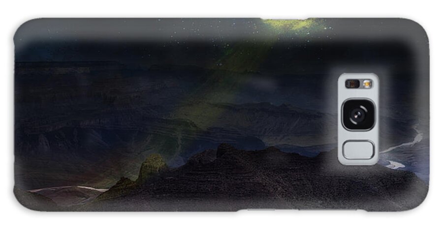 Grand Canyon Galaxy Case featuring the photograph Grand Canyon Night Sky by James Bethanis