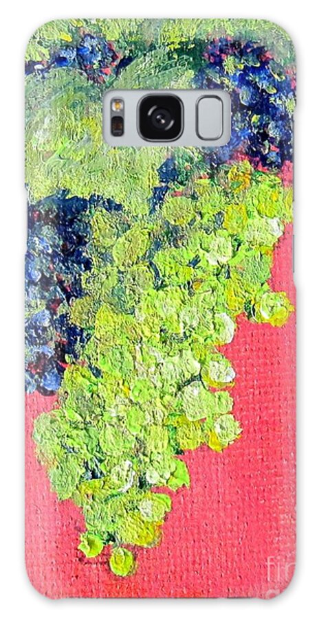 Grape Galaxy Case featuring the painting Ripening Grapes by Laurie Morgan