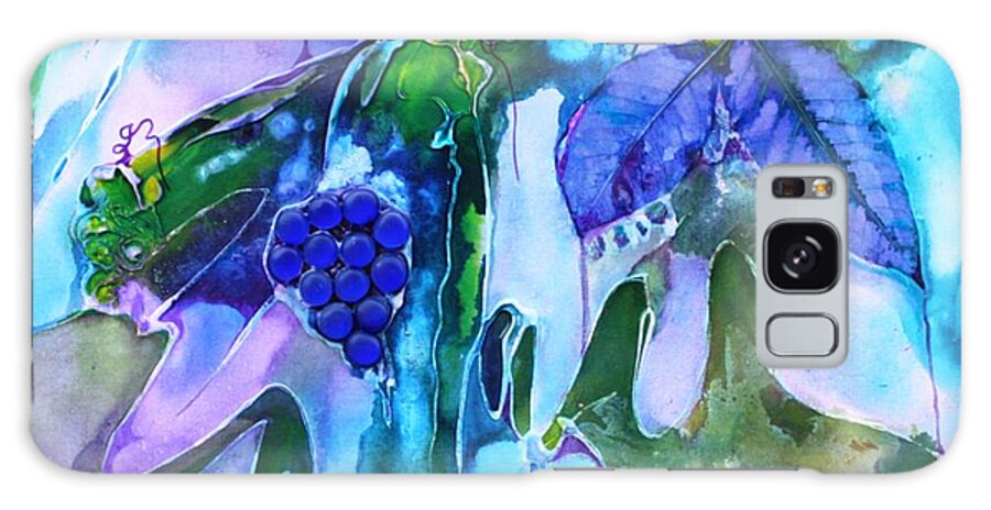 Grapevine Galaxy Case featuring the painting Grapevine Twist by Pat Purdy