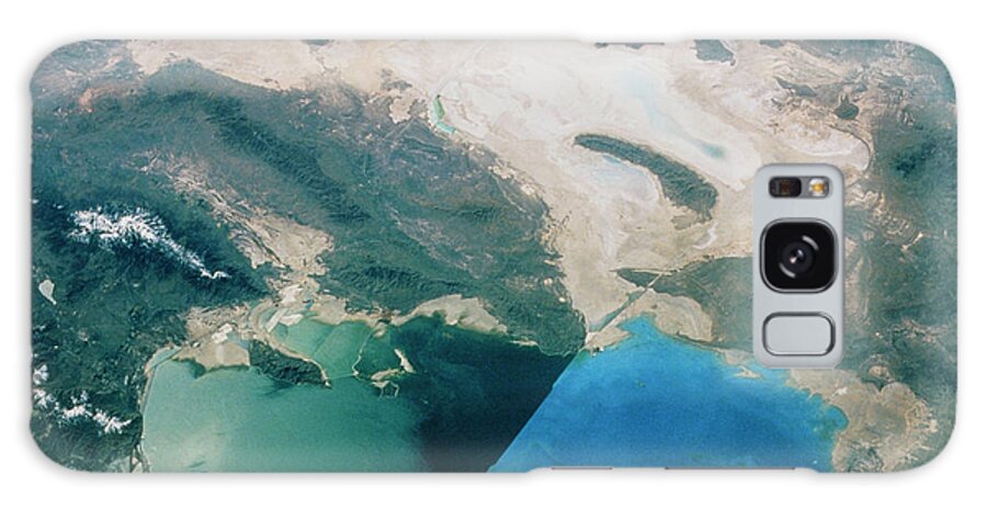 Great Salt Lake Galaxy Case featuring the photograph Great Salt Lake Usa Seen From Space by Nasa/science Photo Library