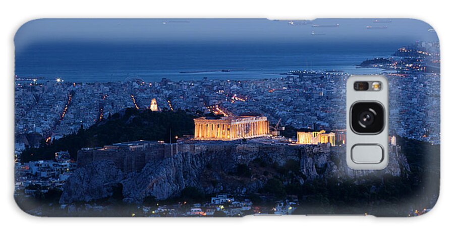 Greek Culture Galaxy Case featuring the photograph Greece, Athens, Lycabettus Hill by Walter Bibikow