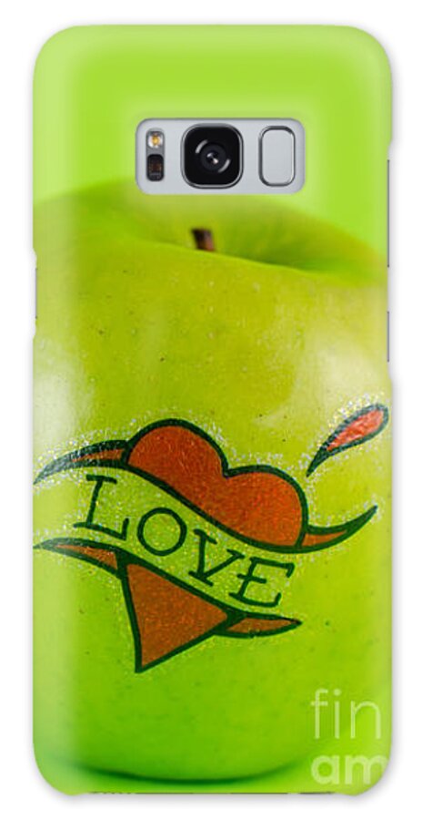 Tattoo Galaxy Case featuring the photograph Green Love from Tattoo Series by Jonas Luis