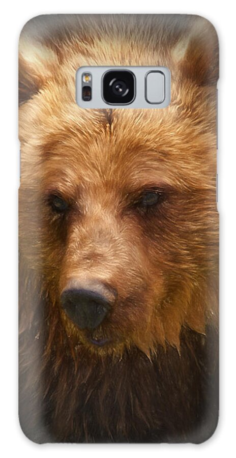 Grizzly Galaxy S8 Case featuring the digital art Grizzly Bear by Ian Merton