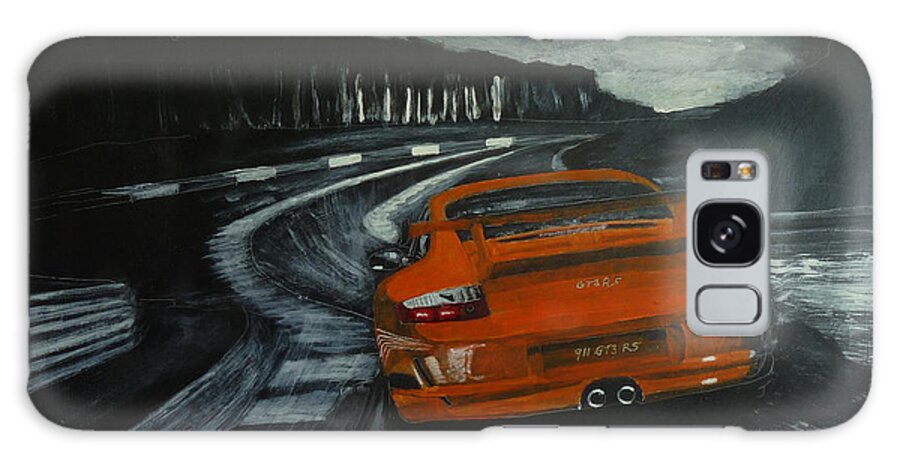 Porsche Galaxy Case featuring the painting GT3 @ Le Mans #2 by Richard Le Page