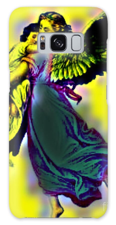 Angel Galaxy Case featuring the digital art Guardian Angel by Steven Pipella